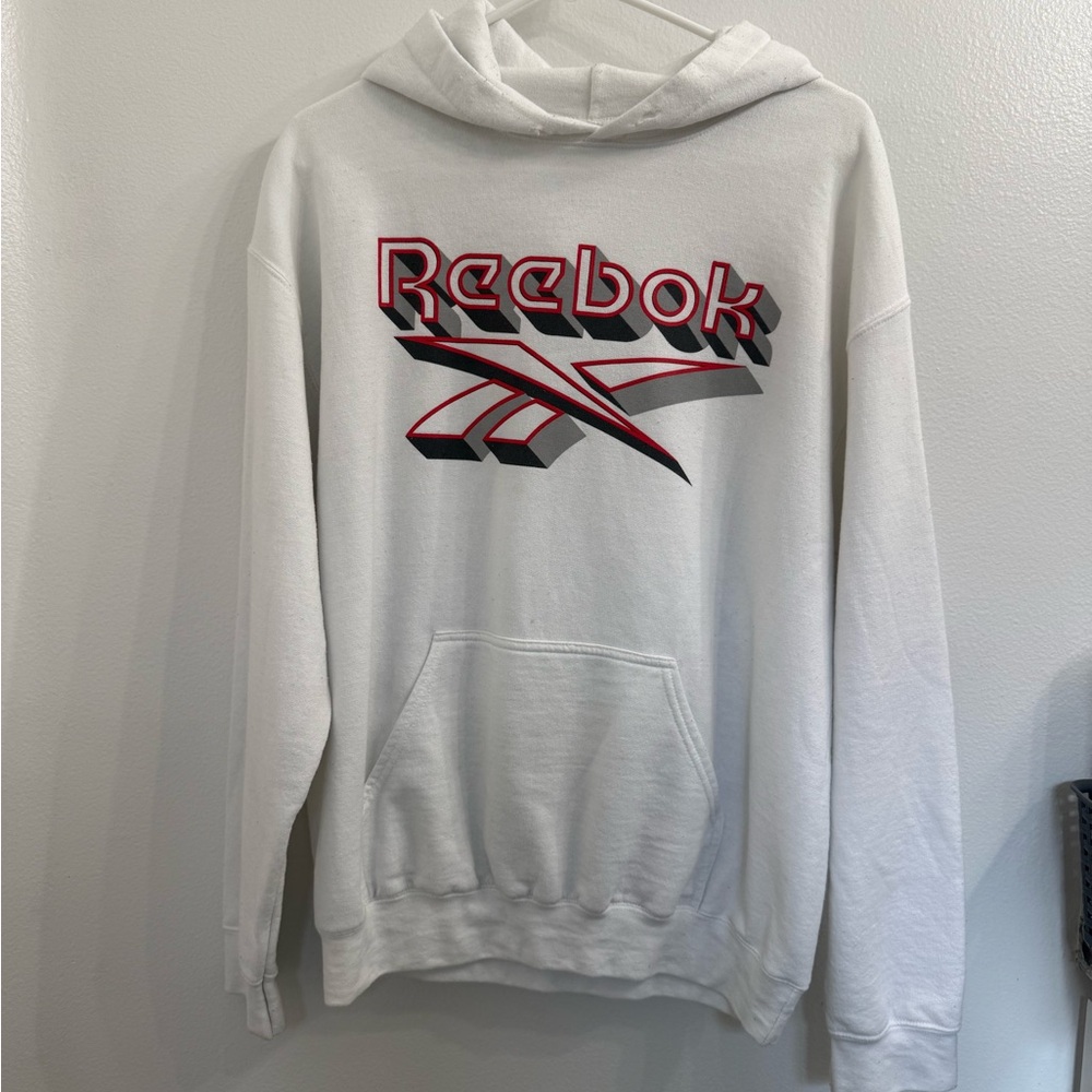 Reebok white hoodie